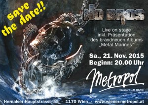 Metropolflyer cd präs konzert metal marines Nov 2015