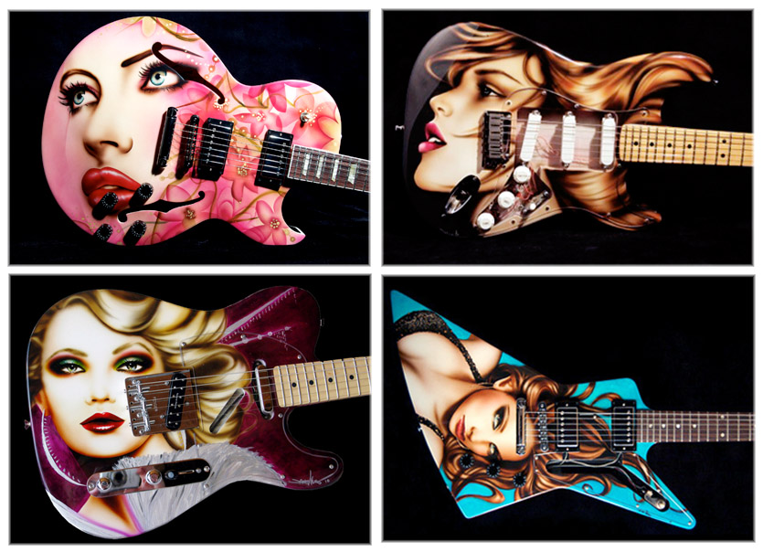4 guitars